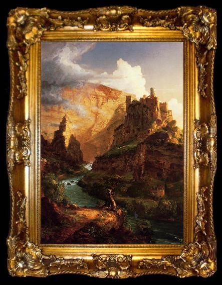 framed  Thomas Cole Valley of the Vaucluse, ta009-2